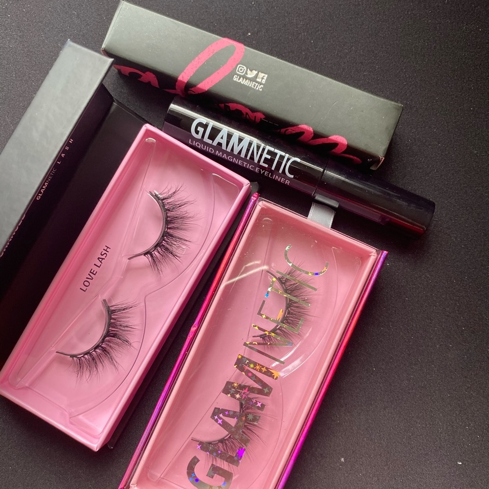 Glamnetic Vixen, love lash and 2 eyeliner